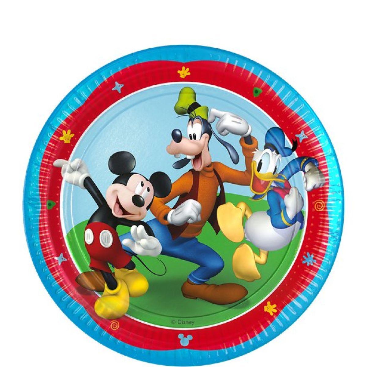 Mickey Rock The House Paper Plates - 20cm (8pk)