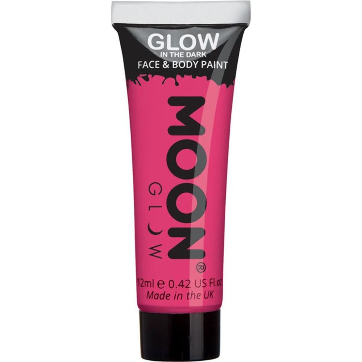 Glow in the Dark Face & Body Paint - Pink 12ml