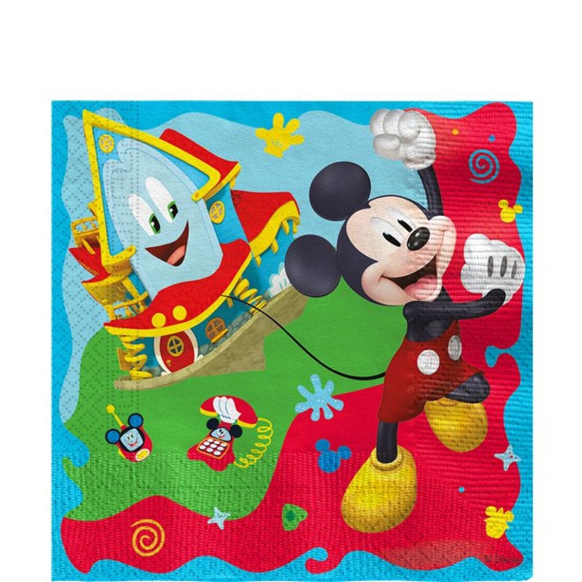 Mickey Rock The House Paper Napkins - 33cm (20pk)