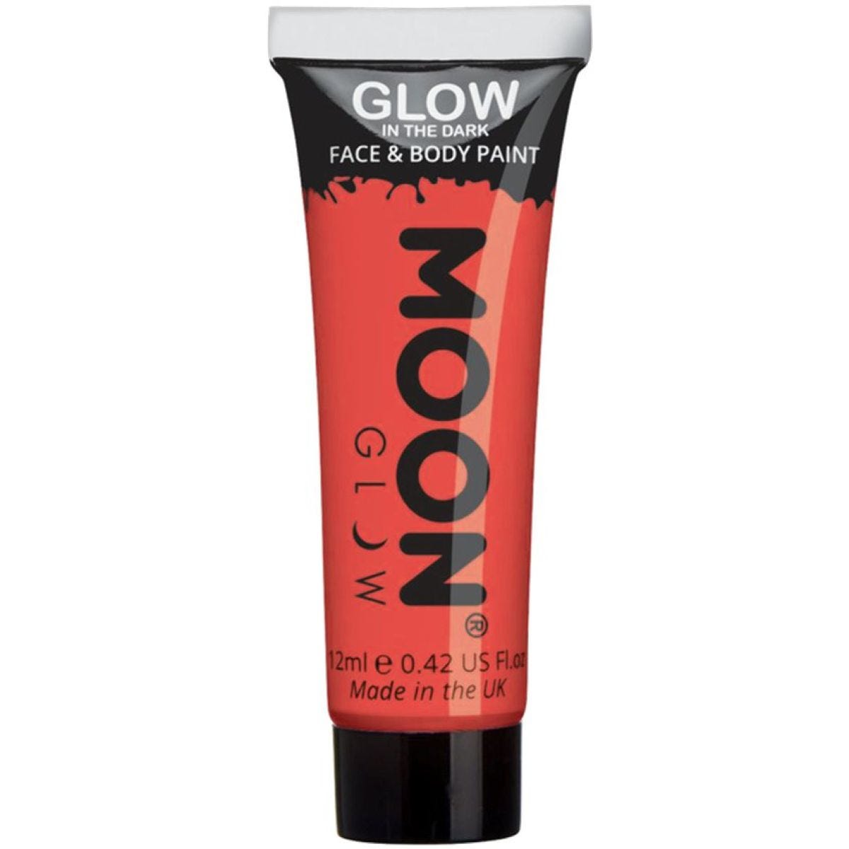 Glow in the Dark Body Paint - Red 12ml