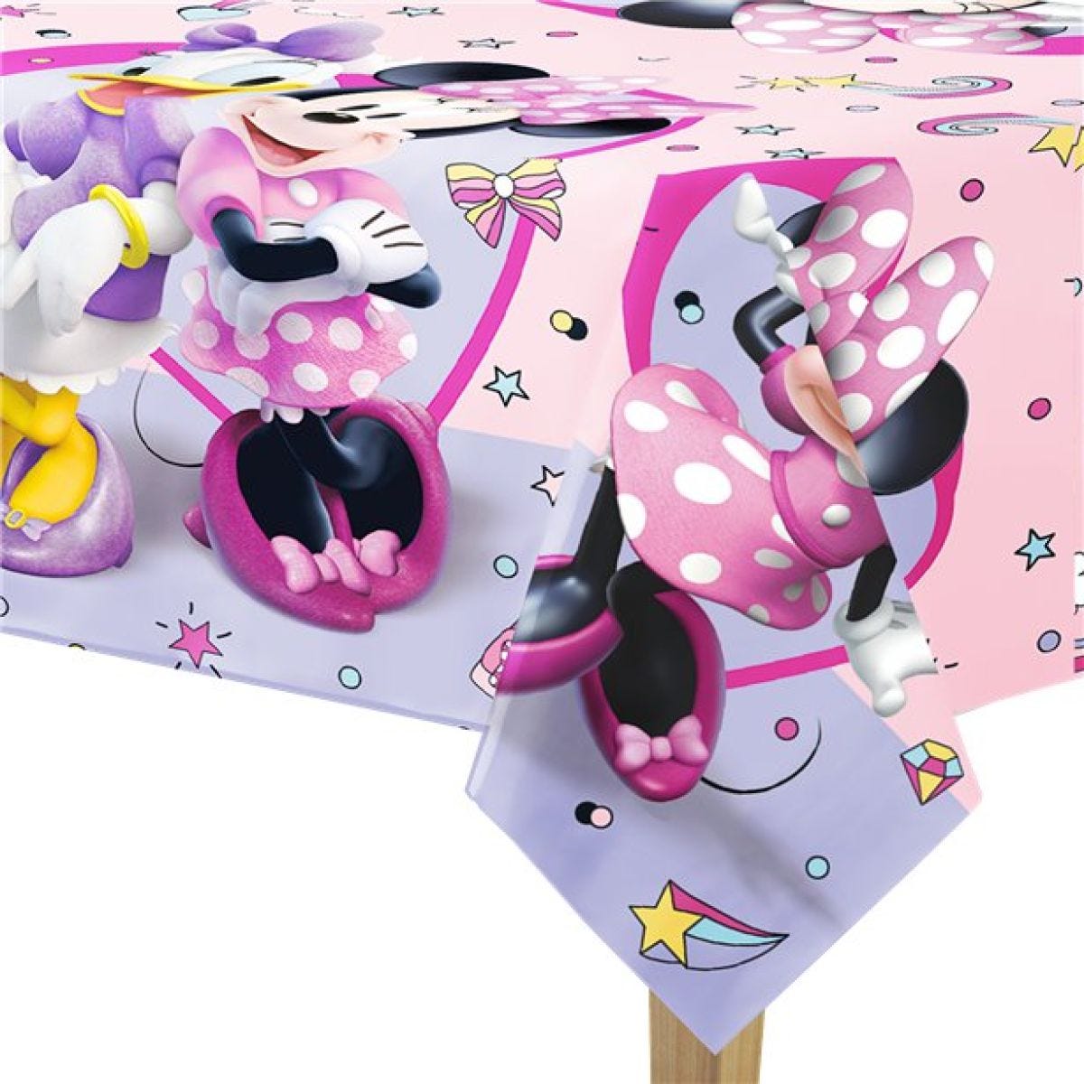 Minnie Mouse Junior Plastic Tablecover - 1.8m x 1.2m