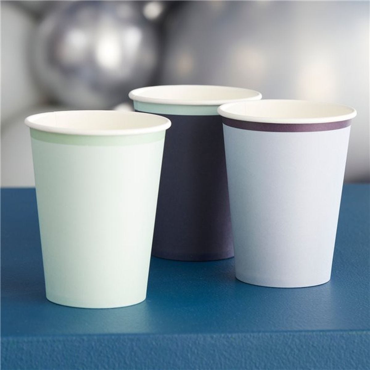 Mix It Up Blue Eco Paper Cups - 266ml (8pk)