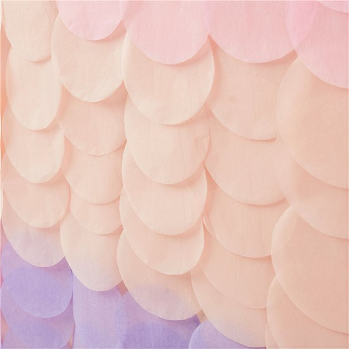 Mermaid Magic Pastel Tissue Paper Disc Backdrop