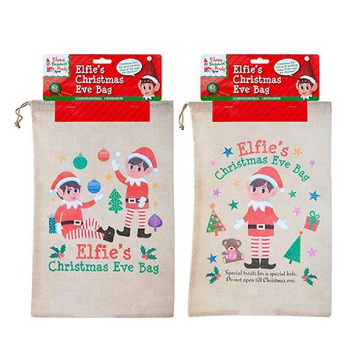 Naughty Elf Medium Christmas Eve Bag - 28.5cm x 43.5cm