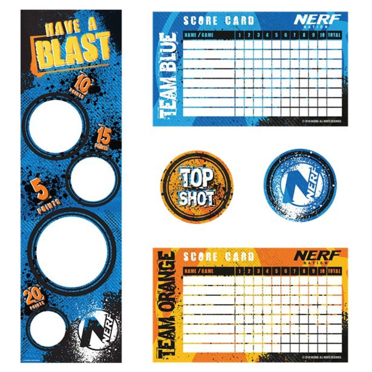 Nerf Party Target Game (8pk)