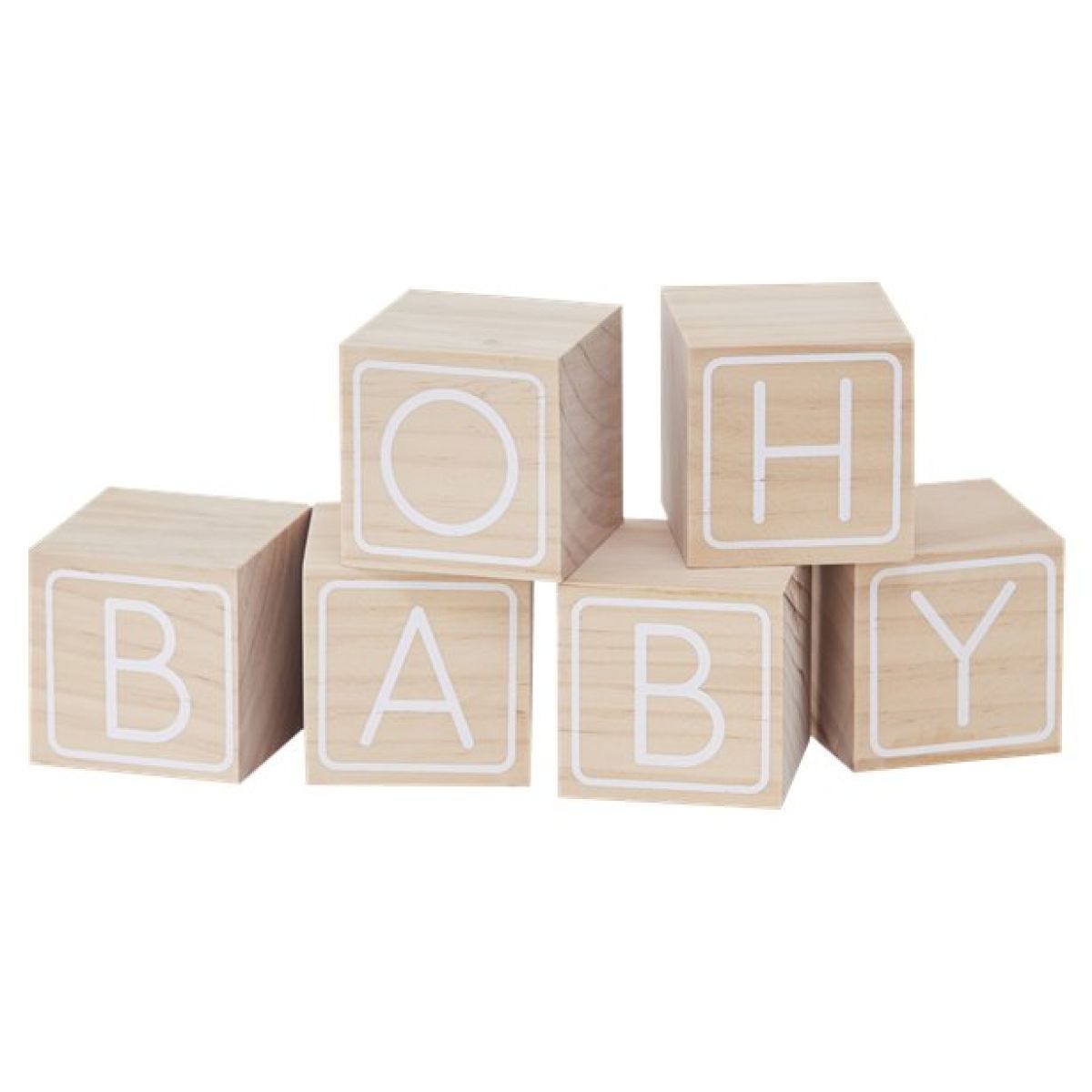 Oh Baby Building Blocks Guest Book (6pk)