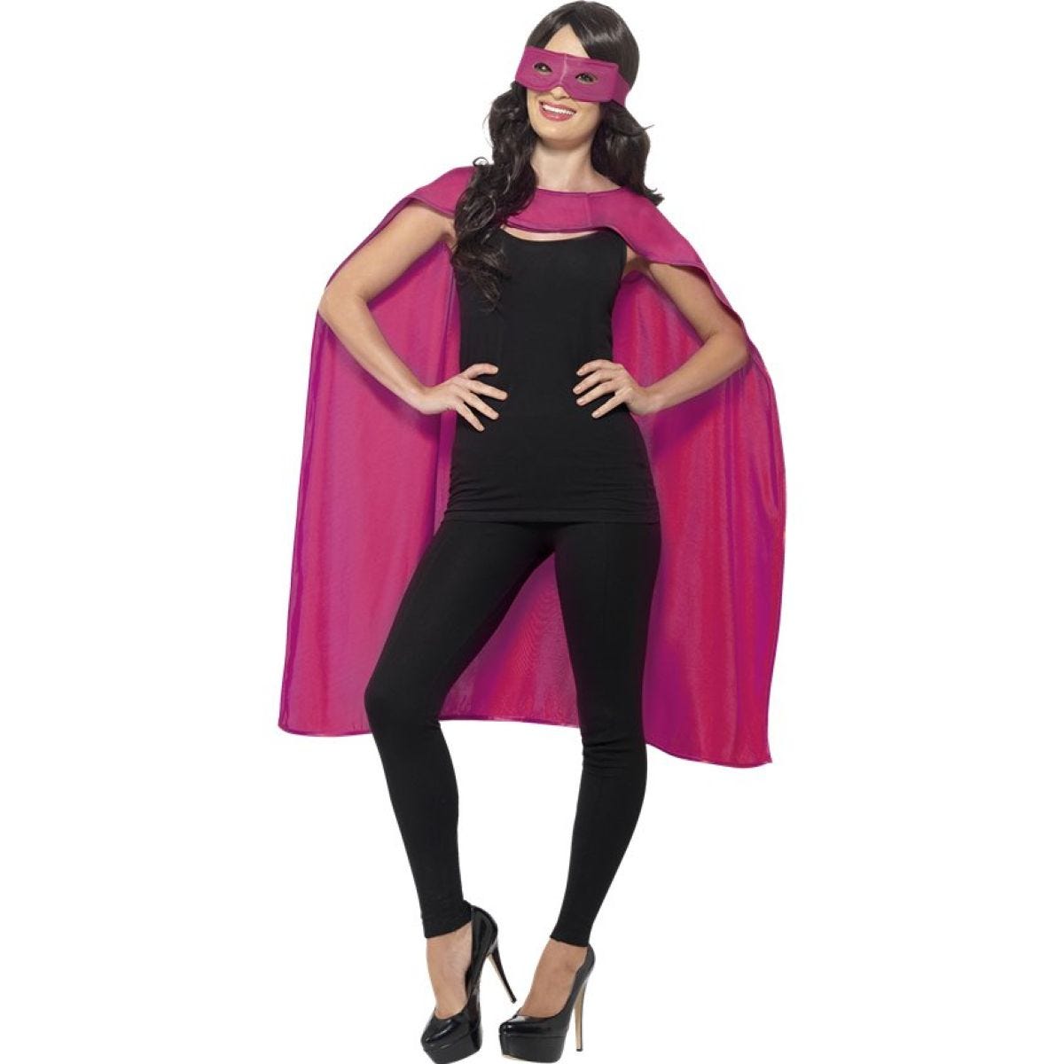 Pink Cape & Mask - Adult