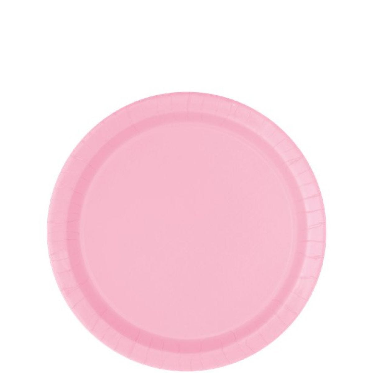 Baby Pink Paper Dessert Plates - 18cm (8pk)