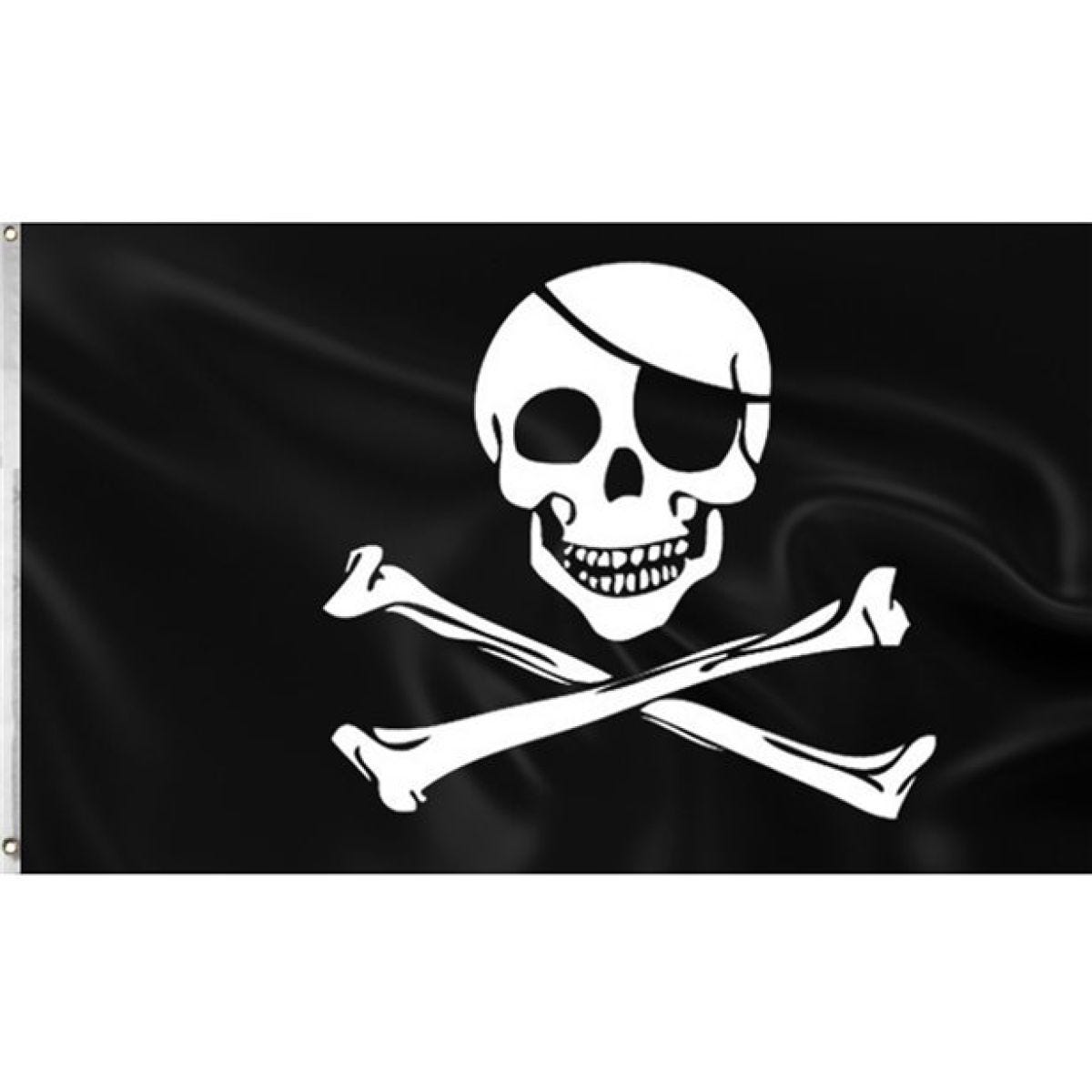 Pirate Cloth Flag - 1.5m