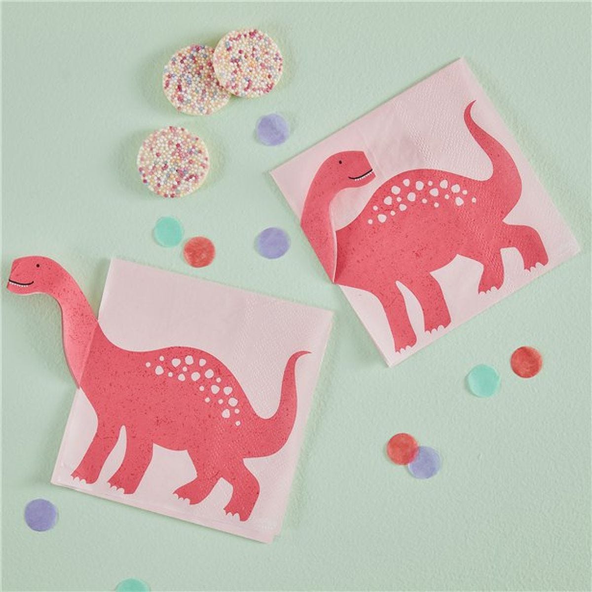 Party Like A Dinosaur Paper Napkins - 33cm (16pk)