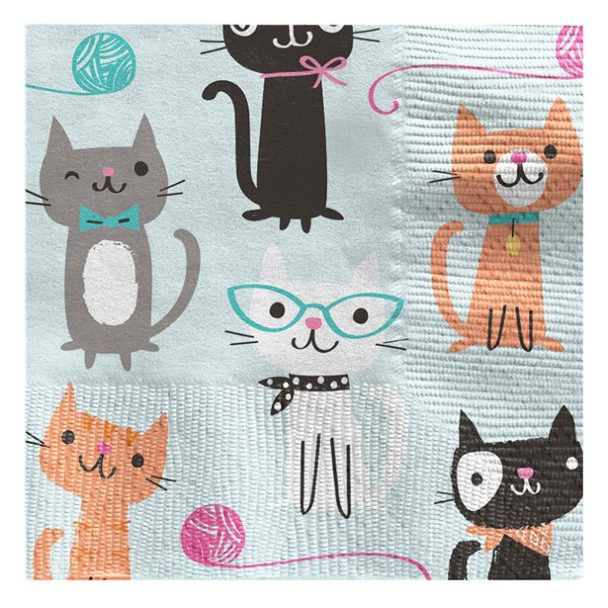 Purr-fect Party Paper Napkins - 25cm (16pk)