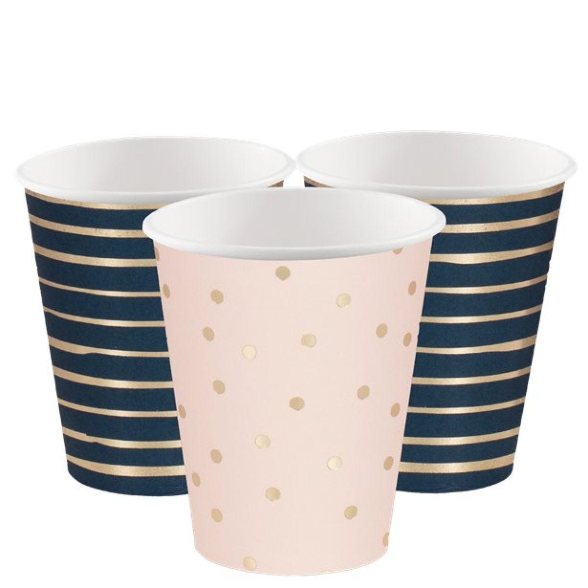 Gender Reveal Navy & Pink Cups (8pk)