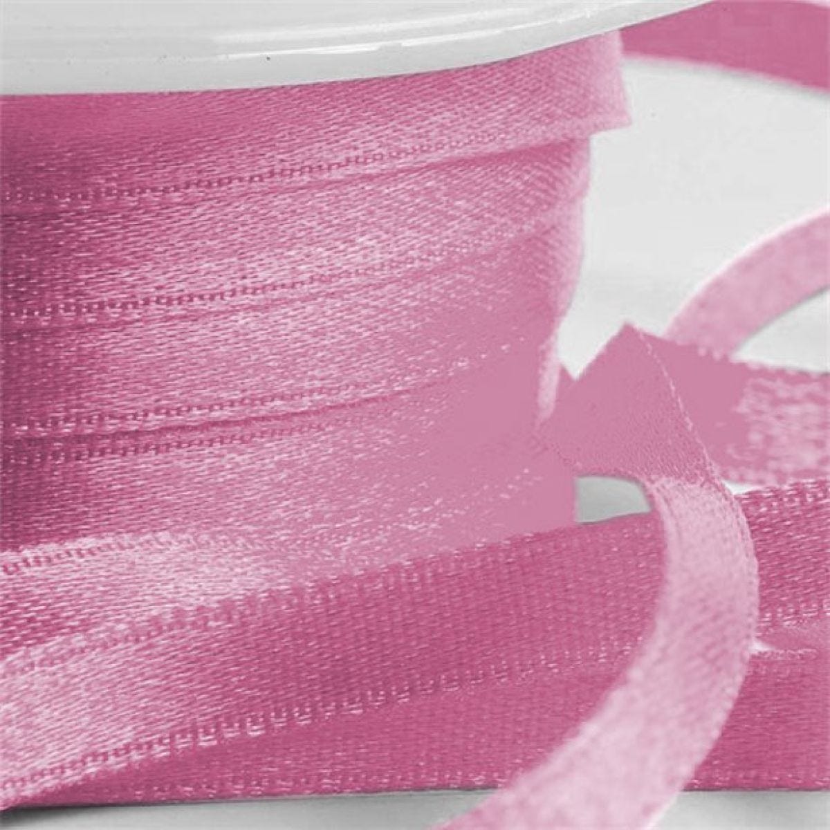 Pink Satin Ribbon - 6mm