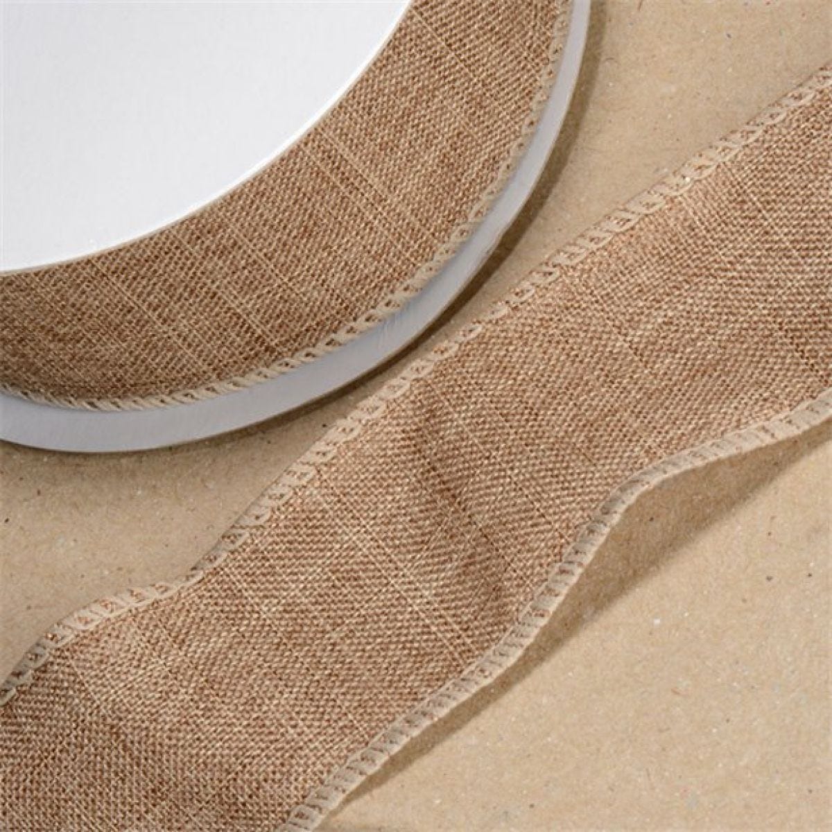 Hessian Wired Ribbon - 10m