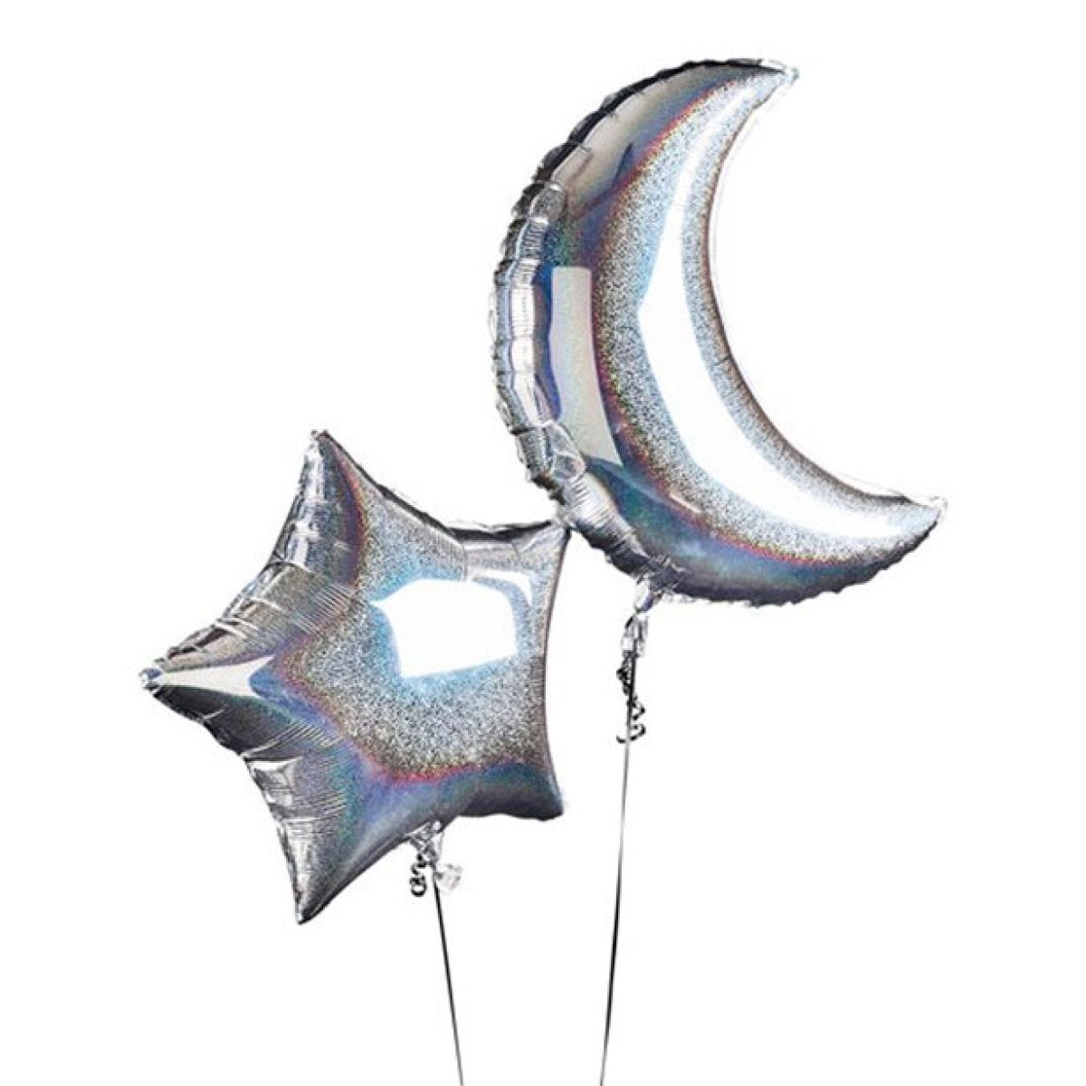 Moon & Star Balloons - Foil