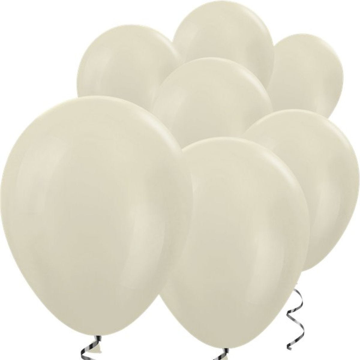 Ivory Satin Mini Balloons - 5" Latex Balloons