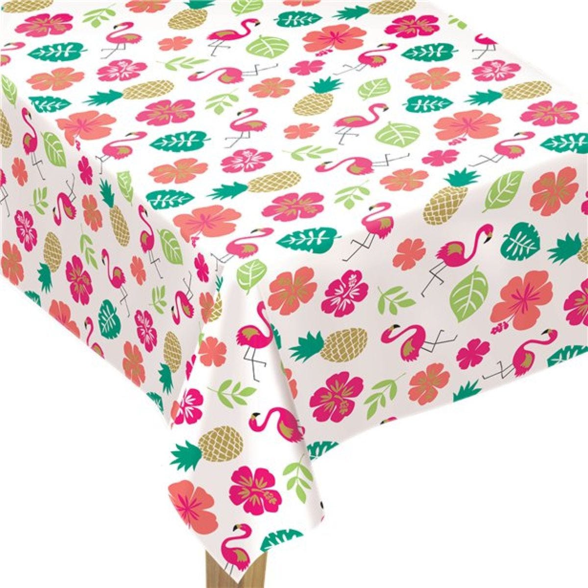 Aloha Summer Flannel Table Cover - 1.32m x 2.28m