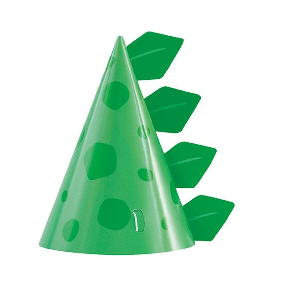 Dino-Roar Party Hats (8pk)