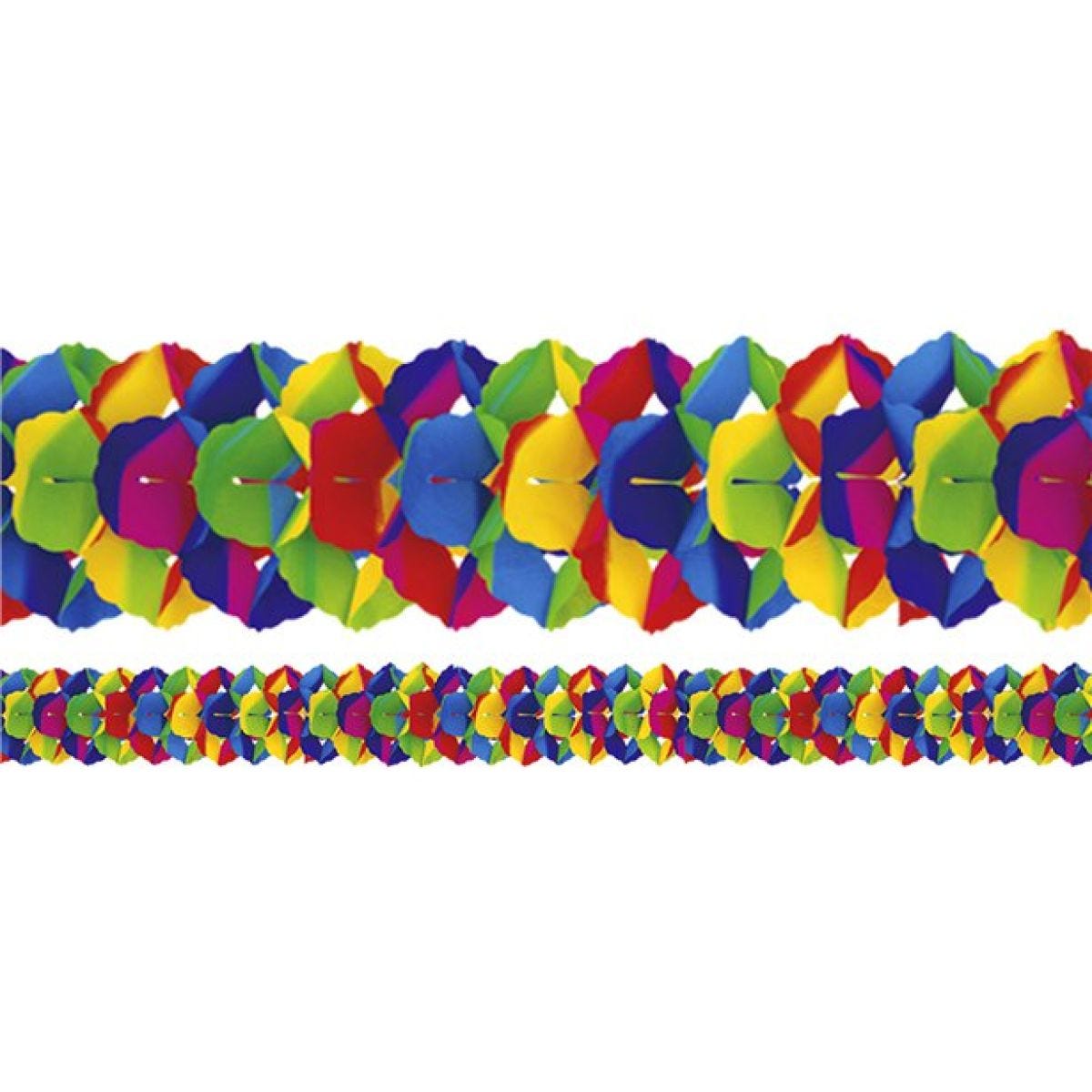 Giant Supercolour Paper Garland - 10m