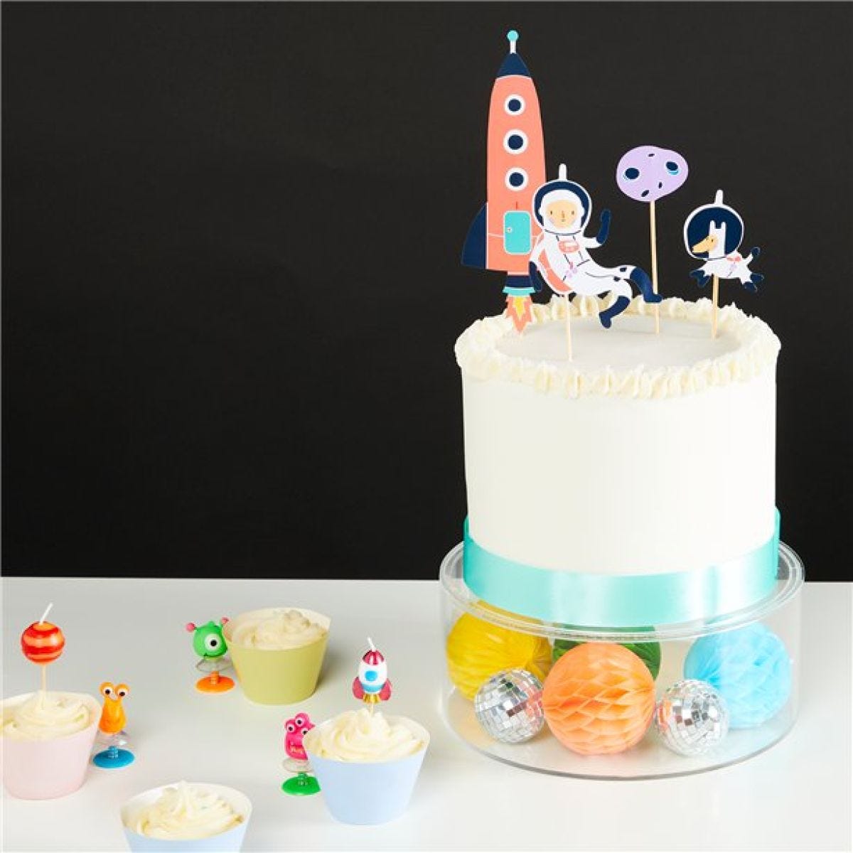 Space Cake Topper Decorations