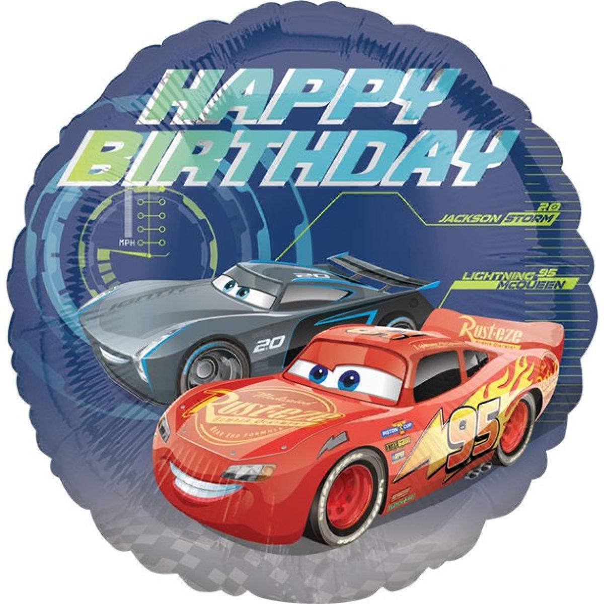 Cars &apos;Happy Birthday&apos; Foil Balloon - 18"