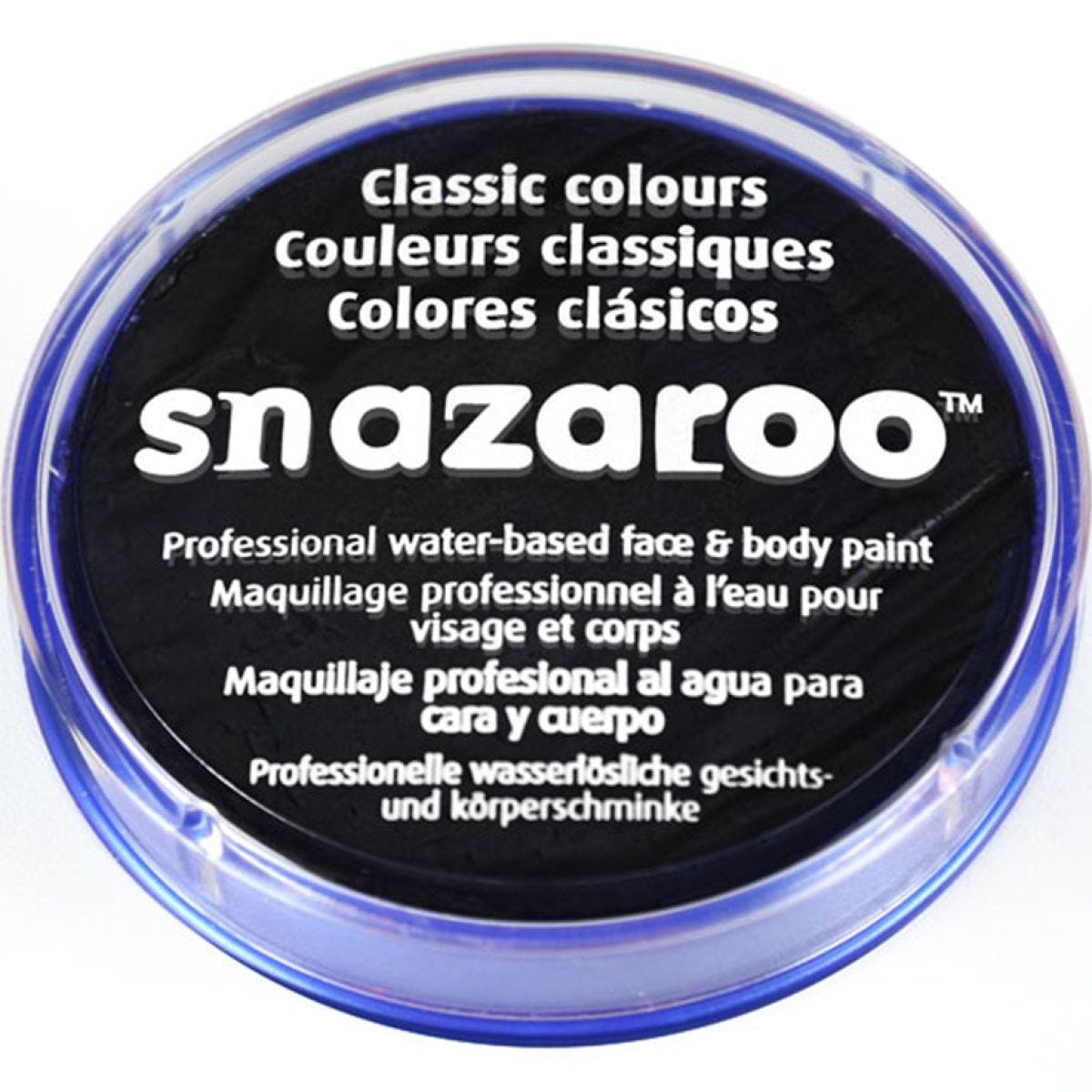 Snazaroo Classic Face Paint - Black, 18ml