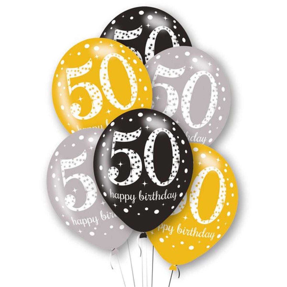 Age 50 Latex Balloons - 11"