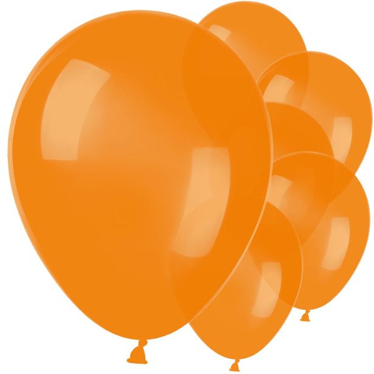 Orange Metallic Latex Balloons - 11"