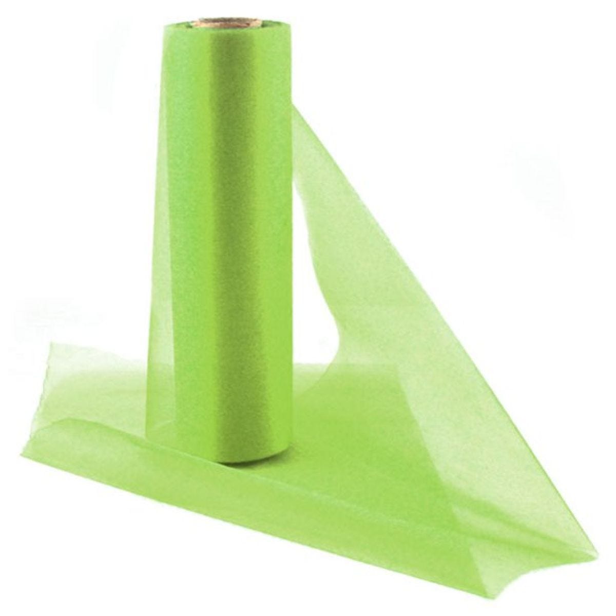 Lime Green  Organza Sheer Roll - 25m