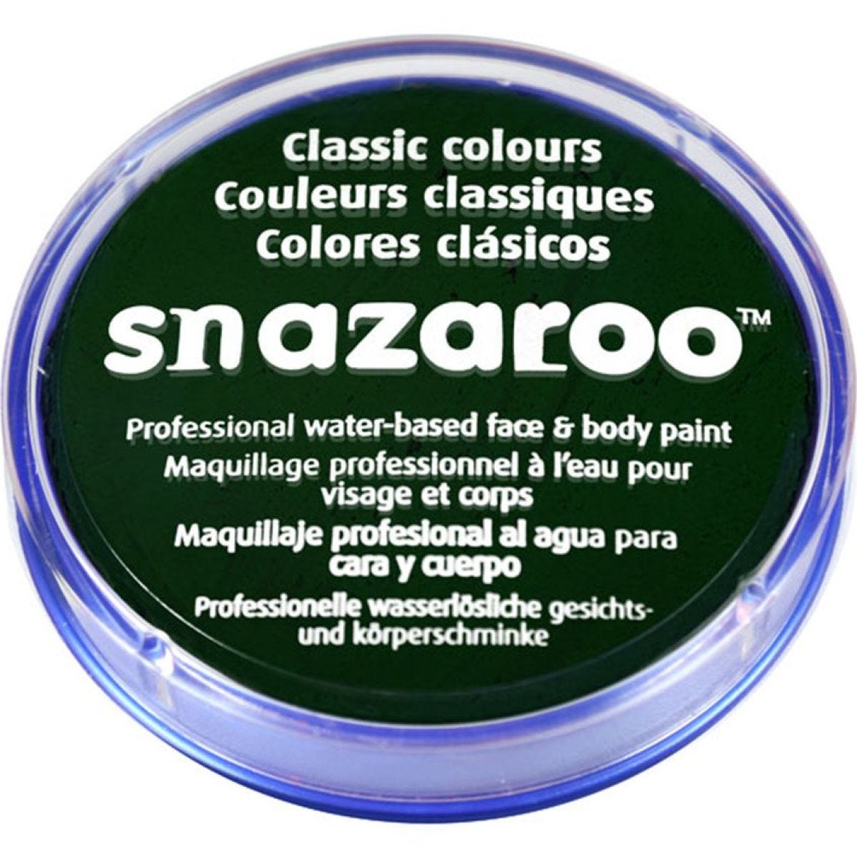 Snazaroo Classic Face Paint, 18ml, Dark Green