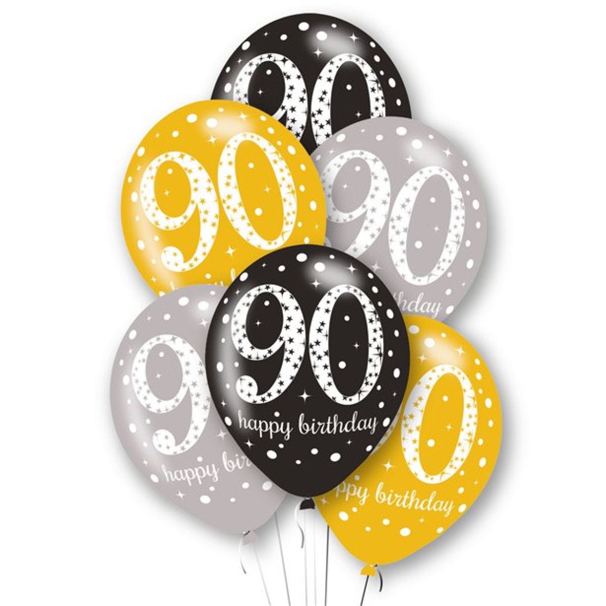 Age 90 Latex Balloons - 11"