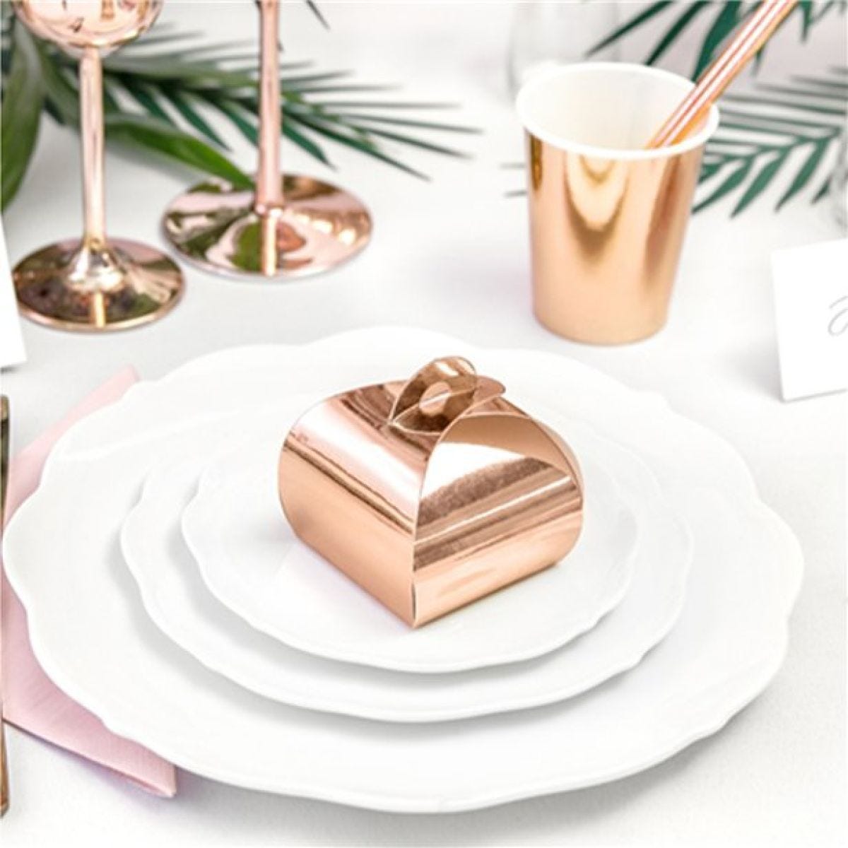 Rose Gold Favour Boxes