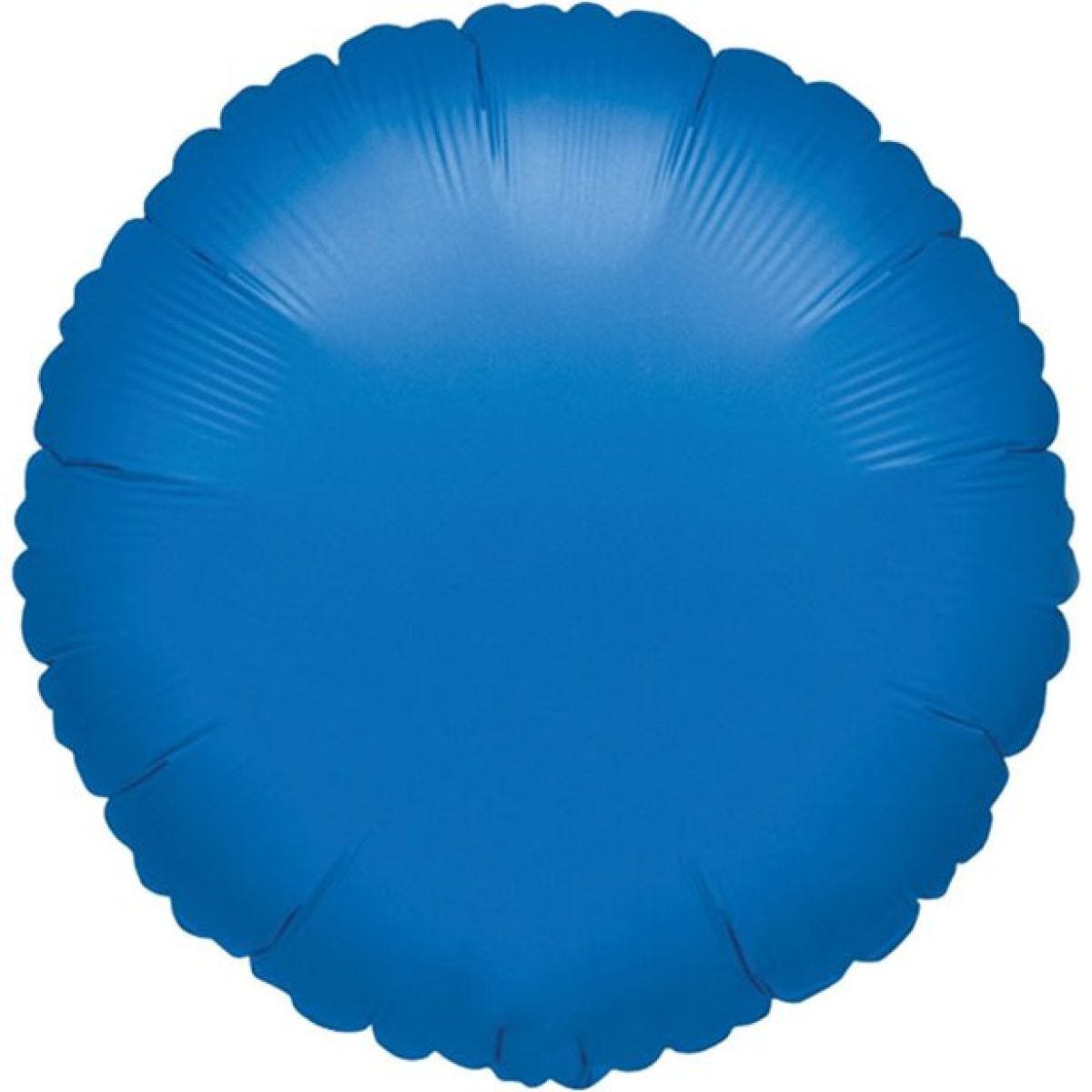 Blue Round Balloon - 18&apos;&apos; Foil - unpackaged