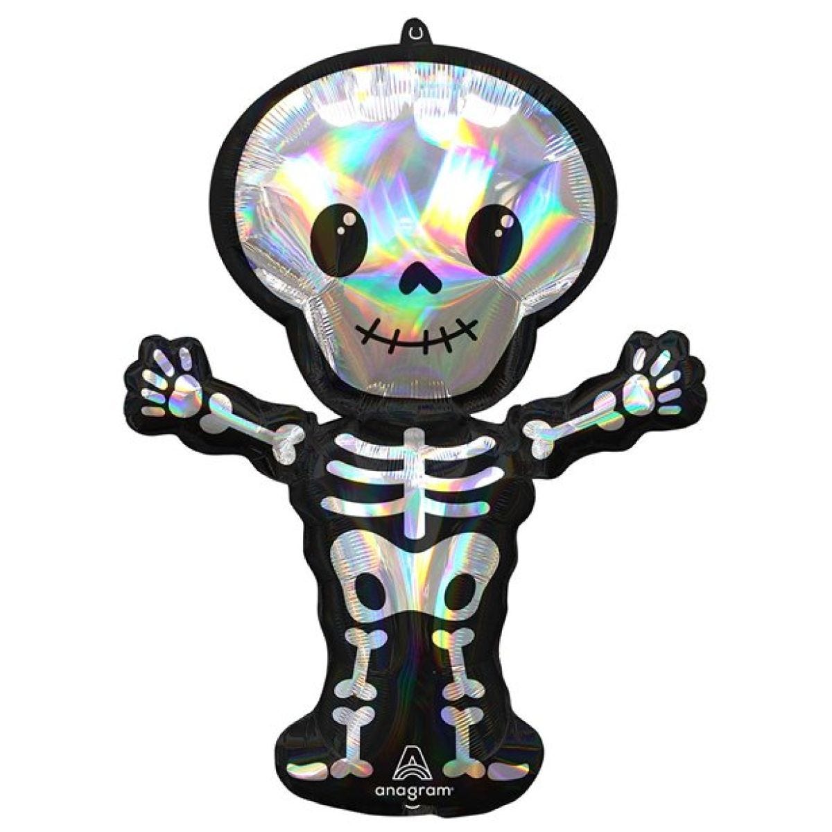 Iridescent Skeleton SuperShape Balloon - 34" Foil