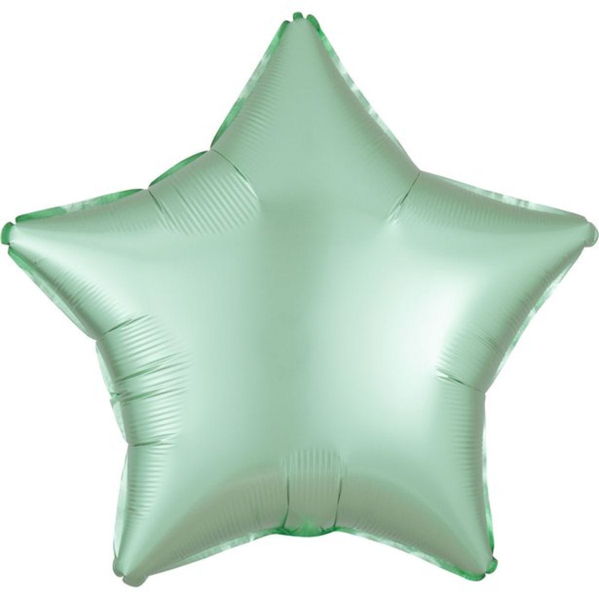 Mint Green Satin Luxe Star Balloon - 18" Foil