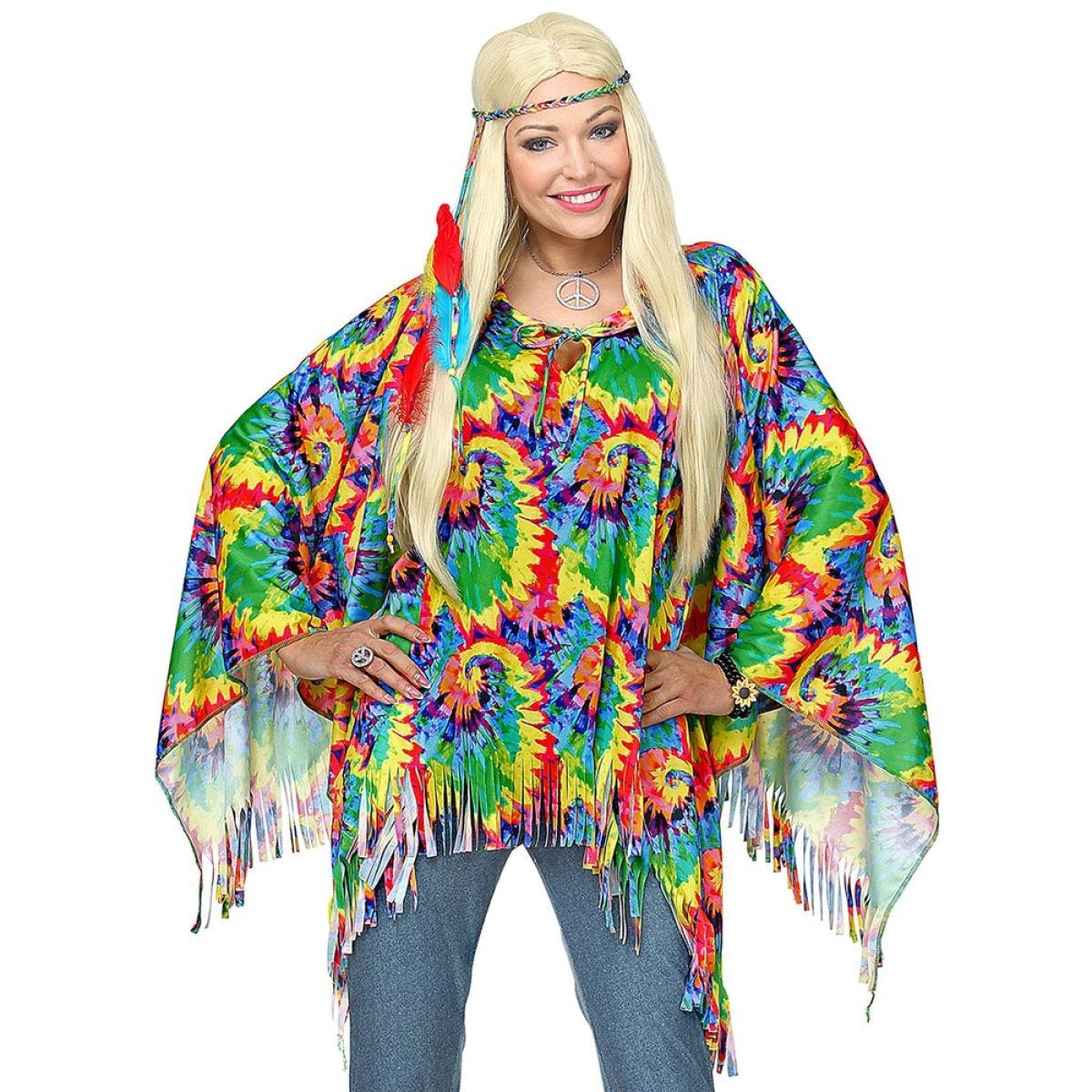 Hippie Poncho - Adult Costume