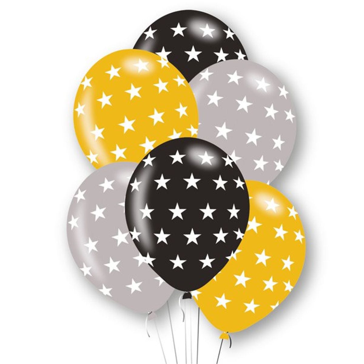 Star Print Latex Balloons - 11"