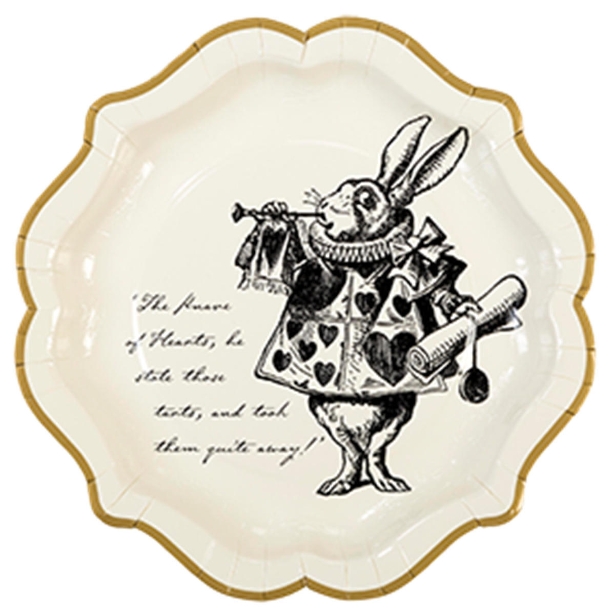 Alice in Wonderland Plates - 23cm (12pk)