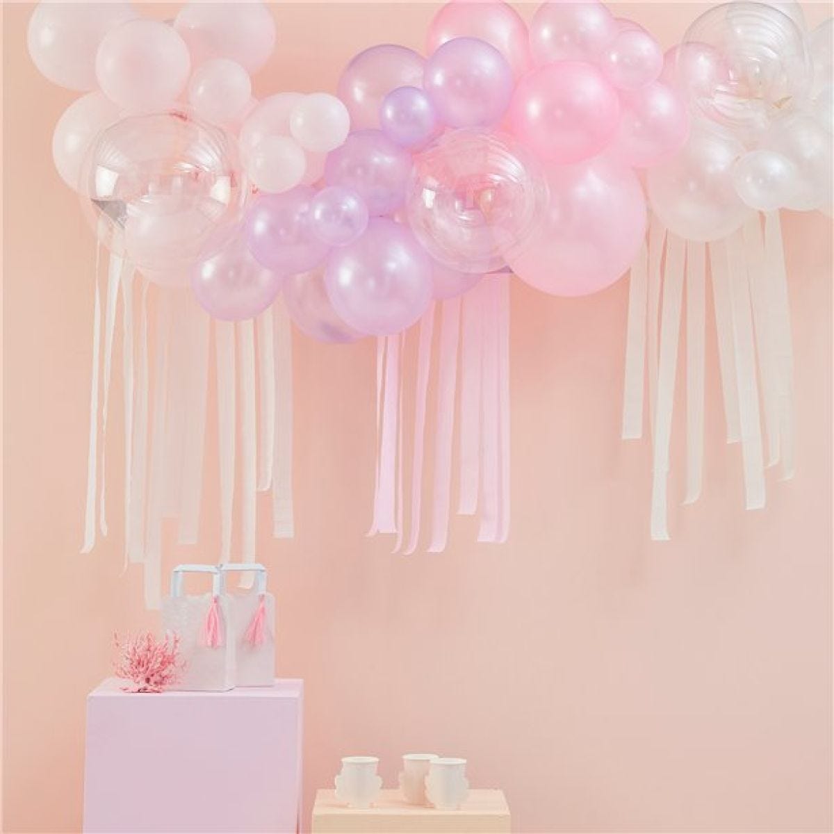 Pastel, Pearl & Ivory Balloon Arch