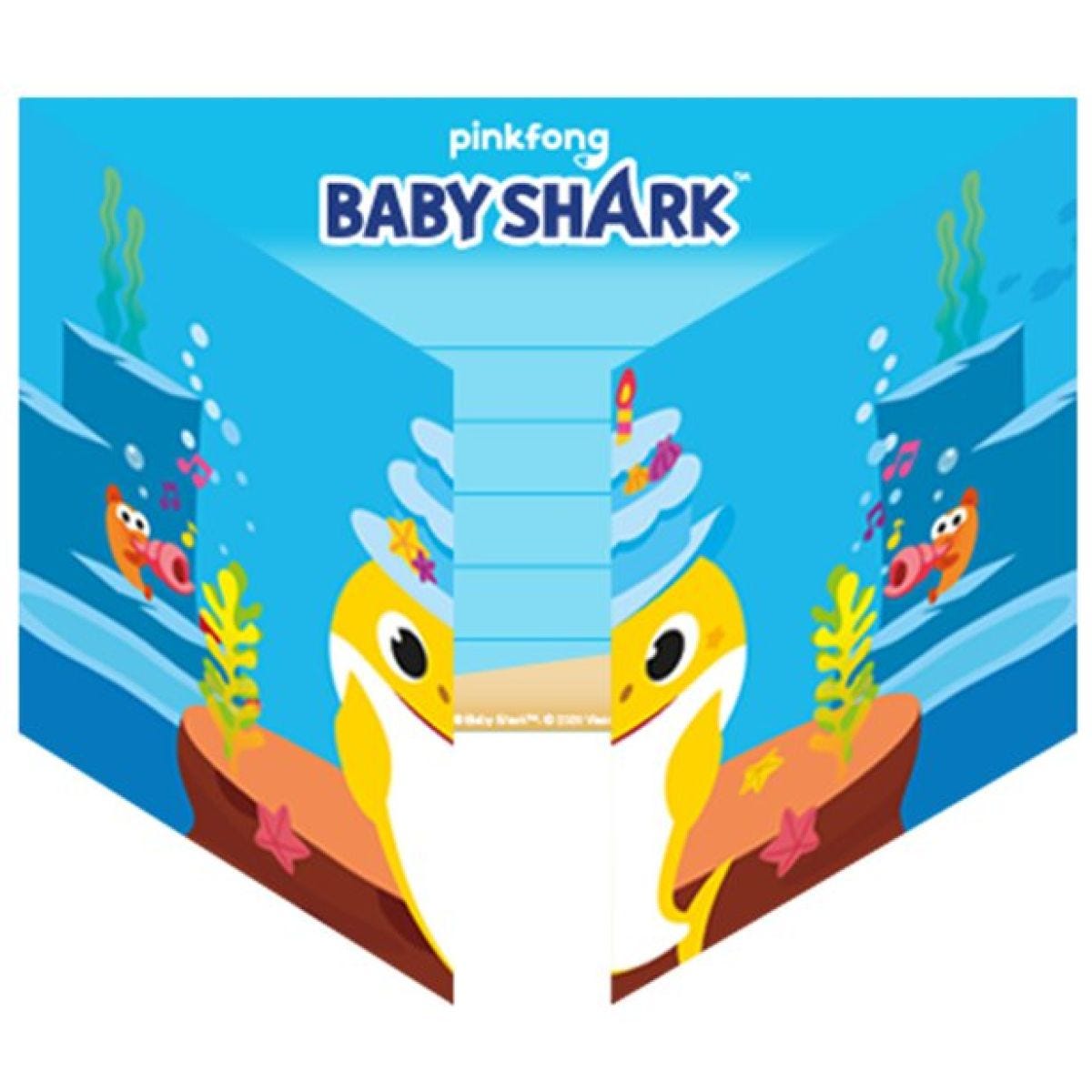 Baby Shark Party Invitations