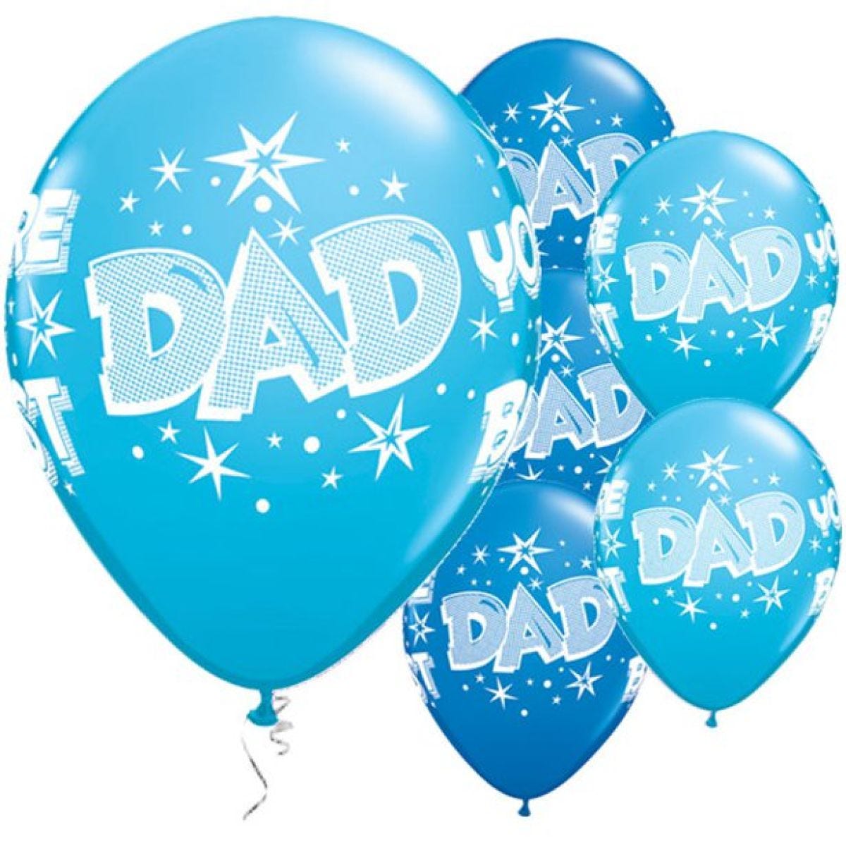 &apos;Dad You&apos;re the Best&apos; Fathers Day Balloons - 11" Latex