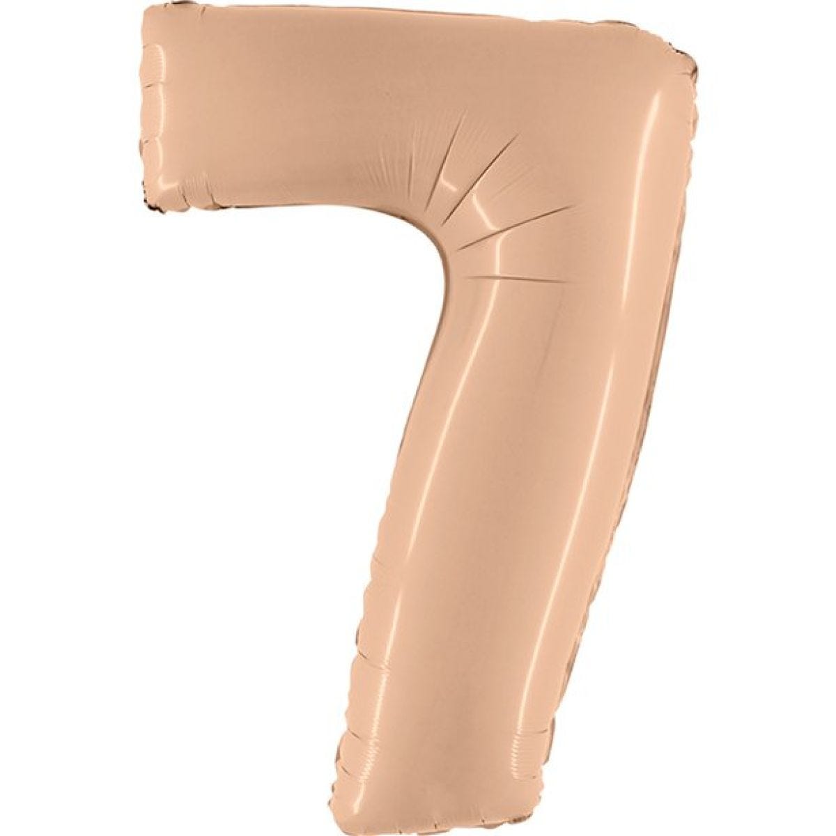 Number 7 Satin Nude Foil Balloon - 40"