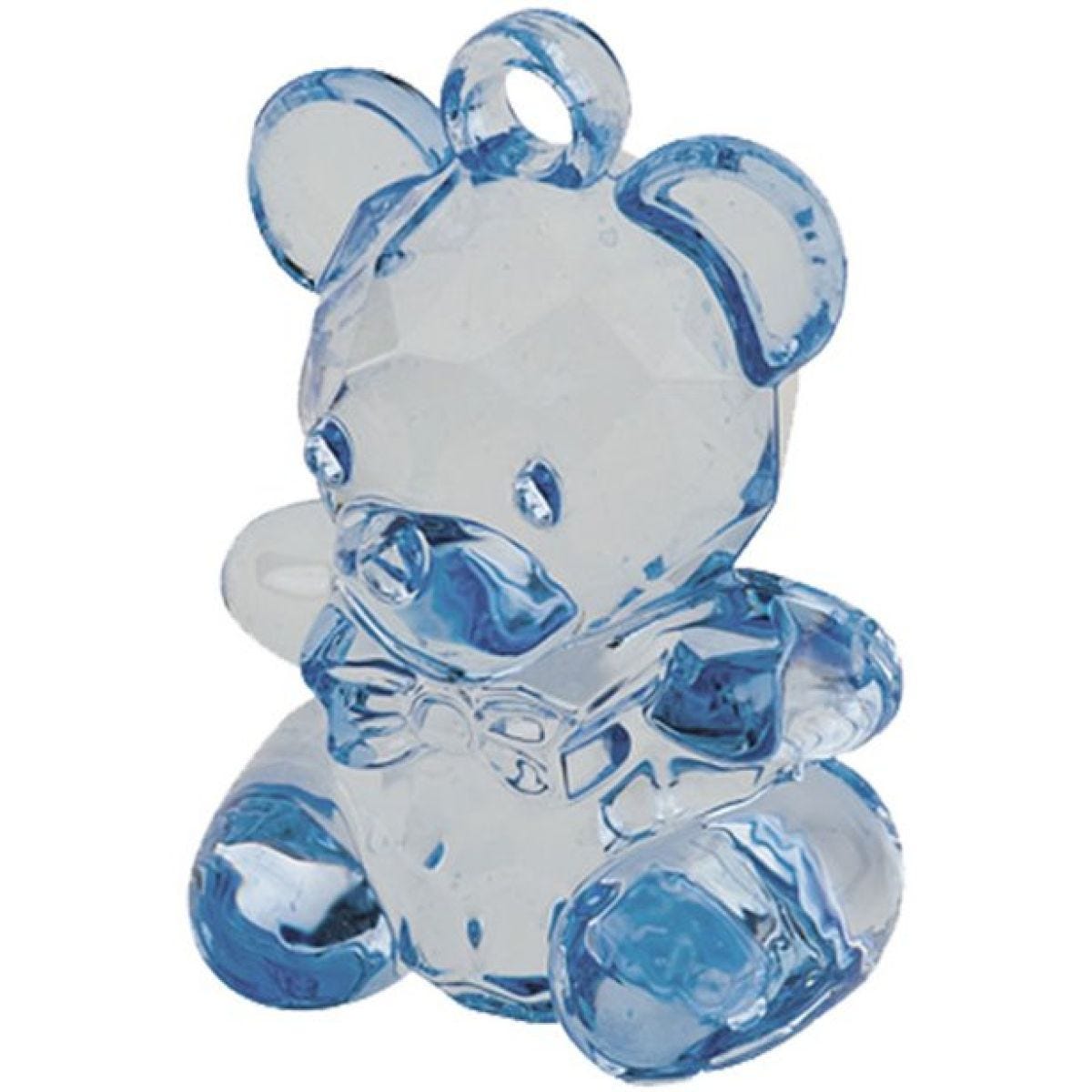 Blue Crystal Teddy - 4.5cm