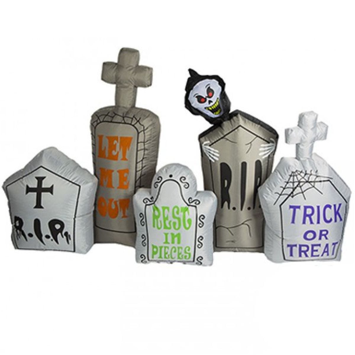 Light Up Inflatable Graveyard - 2.1m