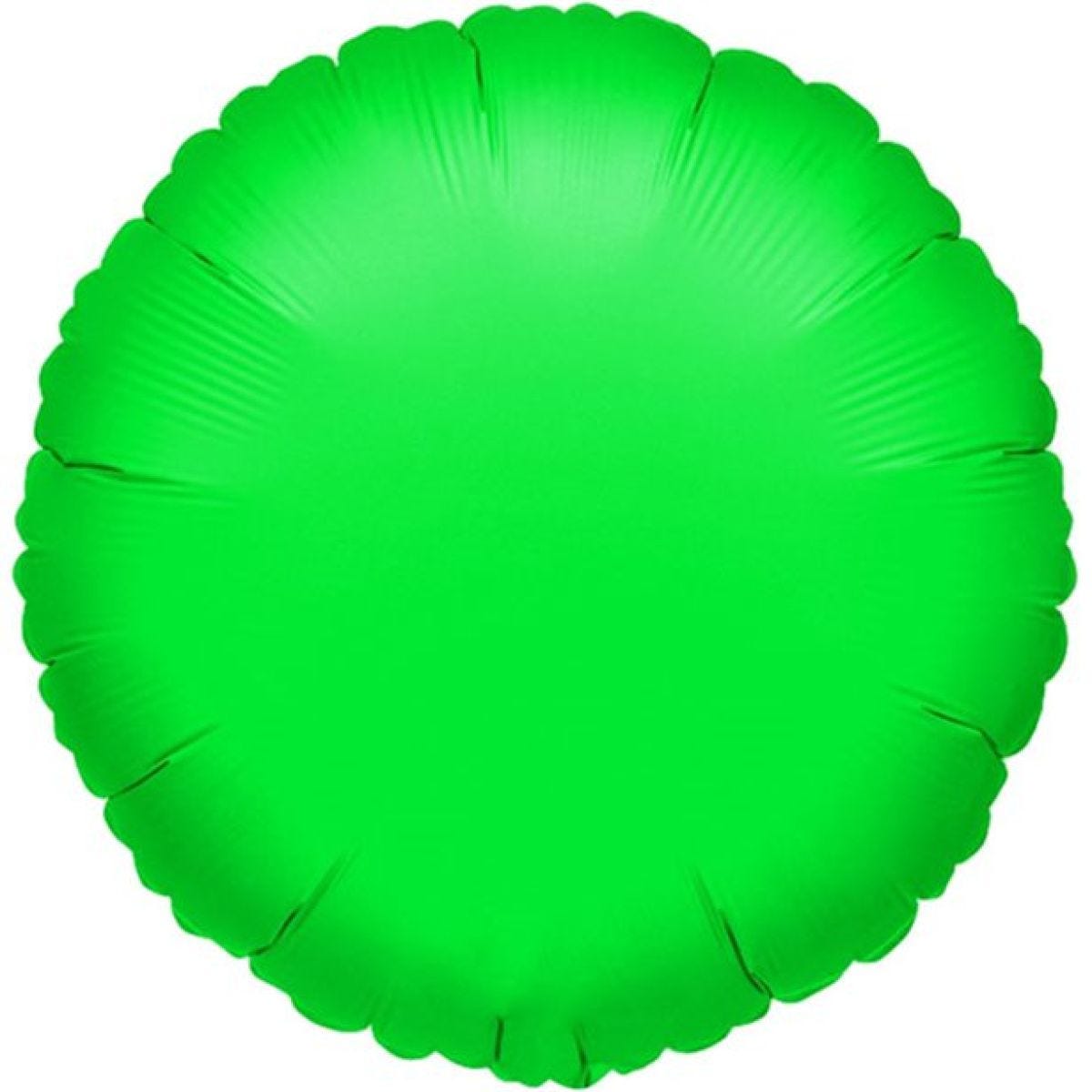 Green Round Balloon - 18&apos;&apos; Foil