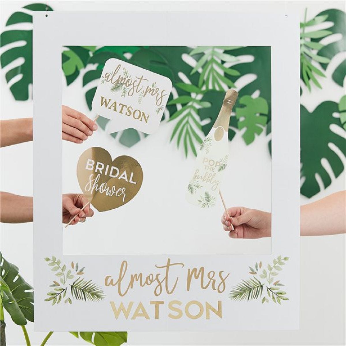 Botanical Hen Party Customisable Giant Polaroid Frame - 72cm x 60cm