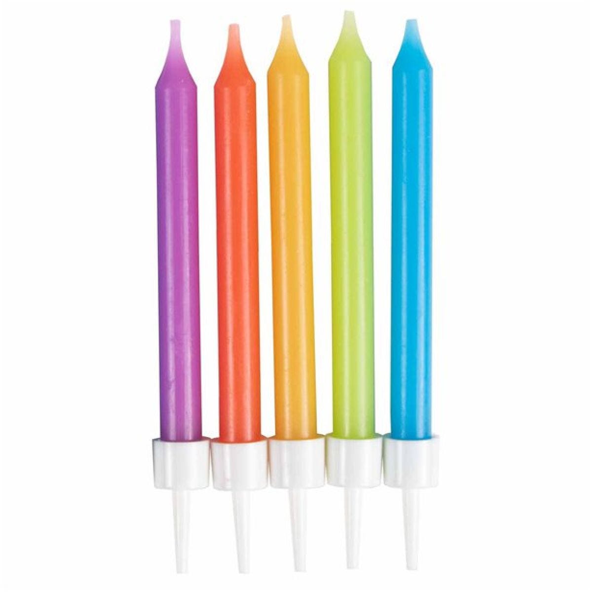 Colourful Assorted Candles - 6cm