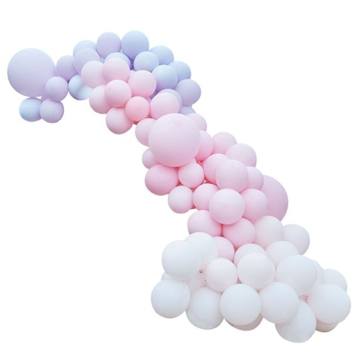 Pastel Pink & Purple Large Balloon Arch DIY Kit