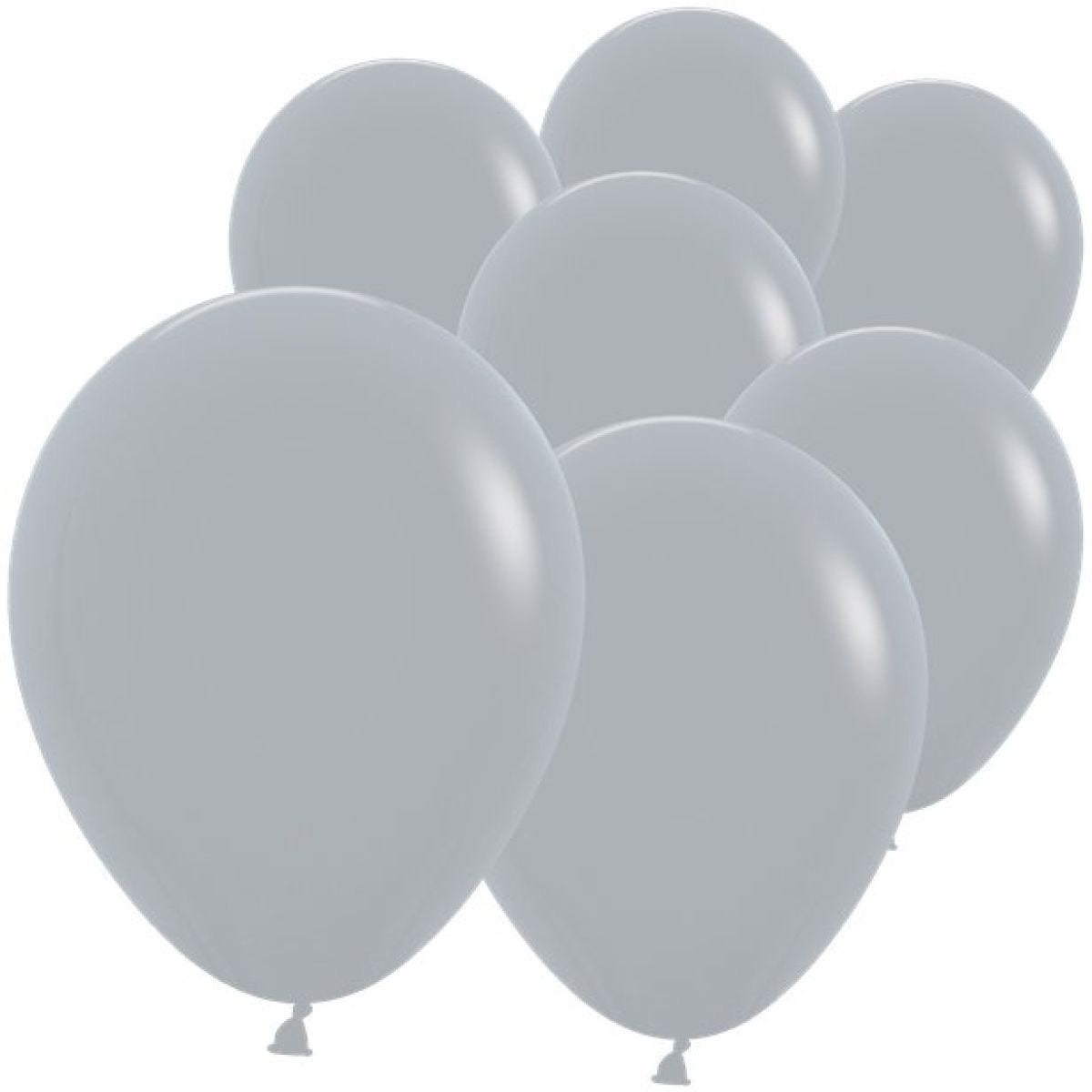 Fashion Grey Sempertex Latex Balloons - 5"