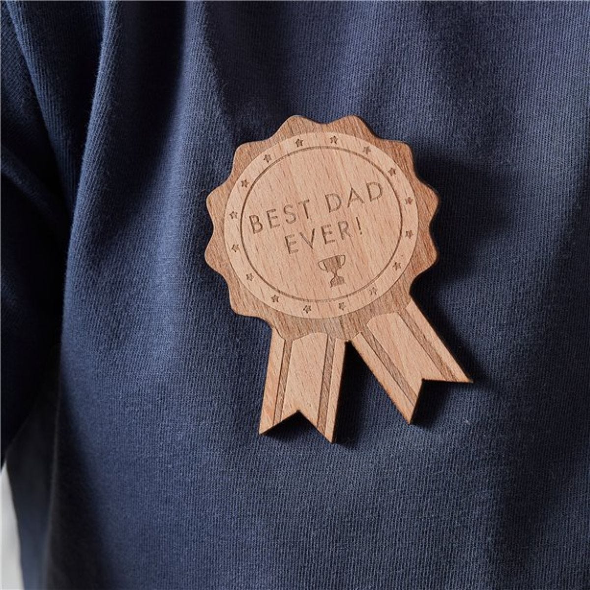 Best Dad Ever Wooden Rosette